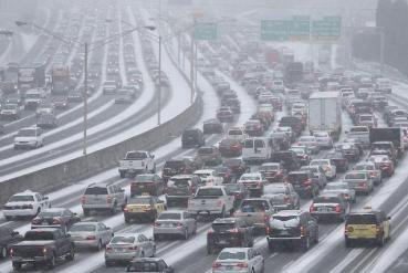 Atlanta traffic in snow II