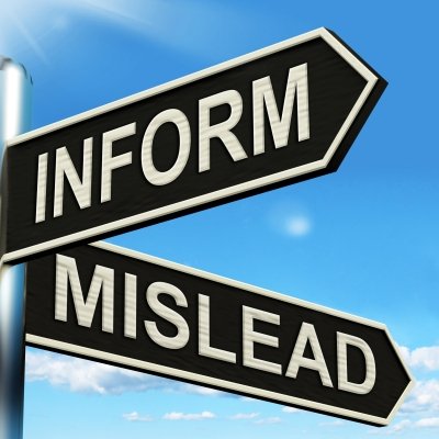 inform, mislead