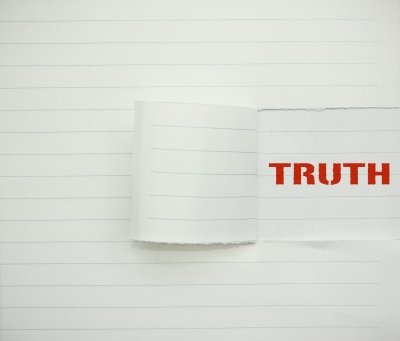 Truth written on notebook paper