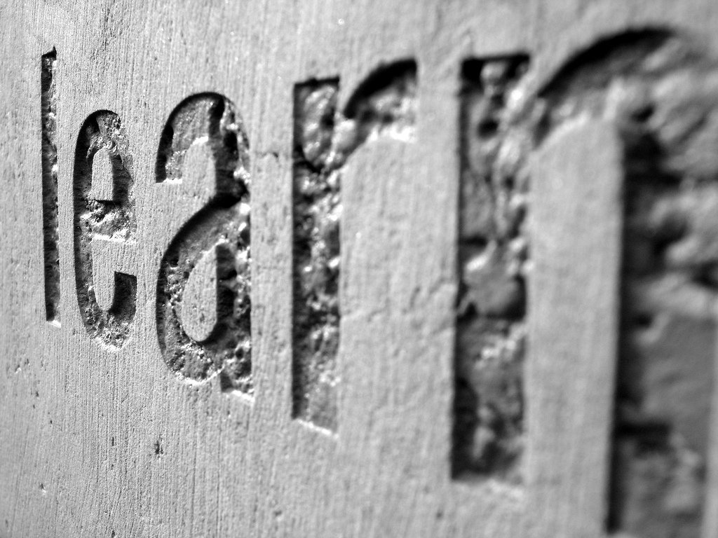 word learn engraved in stone