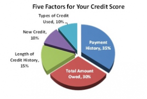 credit score graphic